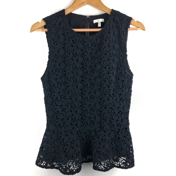 Joie Tops - Joie Lace Peplum Tank Top